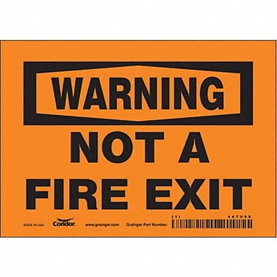 Safety Sign 5 in x 7 in Vinyl