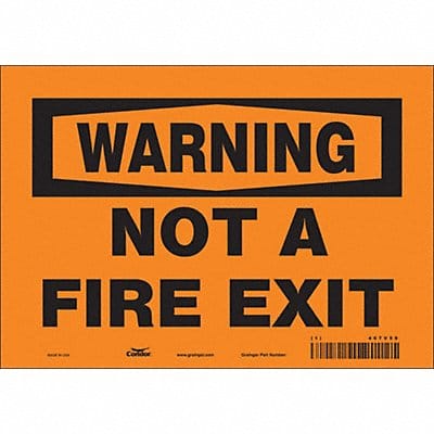 Safety Sign 7 in x 10 in Vinyl