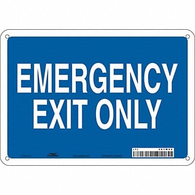Safety Sign 7 in x 10 in Polyethylene