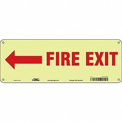 Safety Sign 5 in x 14 in Polyethylene