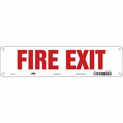 Safety Sign 3 1/2 in x 14 in Aluminum