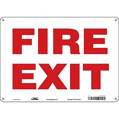 Safety Sign 10 in x 14 in Aluminum