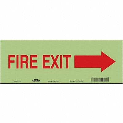Safety Sign 5 in x 14 in Glow Vinyl