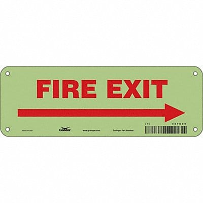 Safety Sign 3 1/2 x 10 in Polyethylene