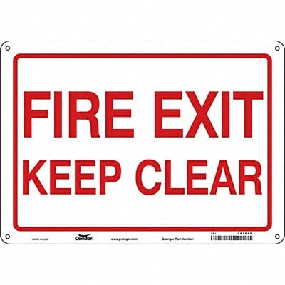 J9268 Safety Sign 10 in x 14 in Polyethylene