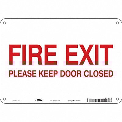 Safety Sign 7 in x 10 in Polyethylene