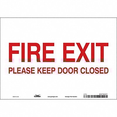 Safety Sign 7 in x 10 in Vinyl