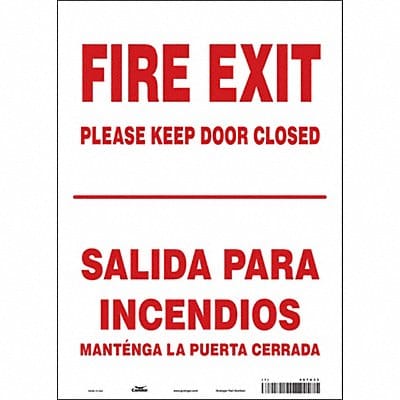 Safety Sign 14 in x 10 in Vinyl