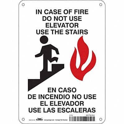 J9271 Safety Sign 10 in x 7 in Aluminum