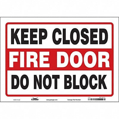 Safety Sign 10 in x 14 in Vinyl