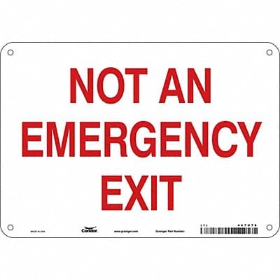 Safety Sign 7 in x 10 in Aluminum