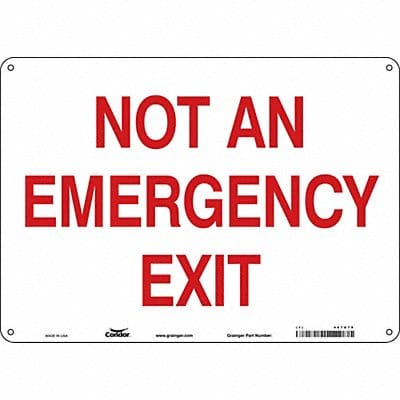 Safety Sign 10 in x 14 in Aluminum