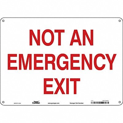 Safety Sign 10 in x 14 in Polyethylene Safety Sign 10 in x 14 in Polyethylene