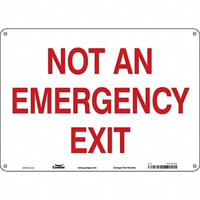 Safety Sign 10 in x 14 in Vinyl