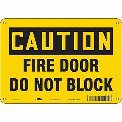 Safety Sign 7 in x 10 in Aluminum