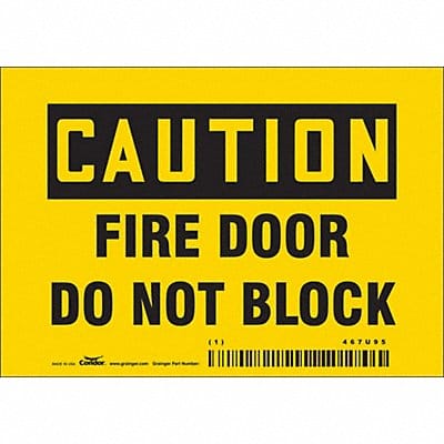 Safety Sign 3 1/2 in x 5 in Vinyl