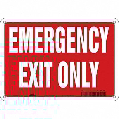 Safety Sign 7 in x 10 in Polyethylene