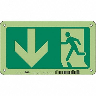 Safety Sign 4 1/2 in x 8 in Aluminum