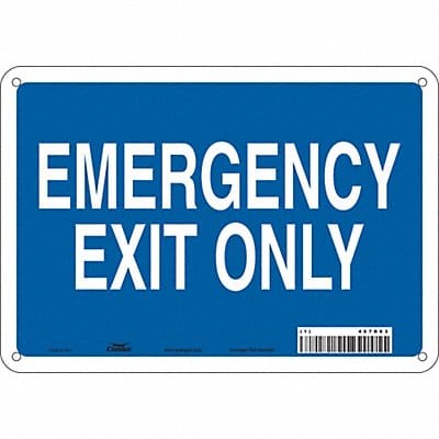 Safety Sign 7 in x 10 in Aluminum