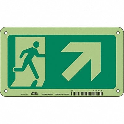 Safety Sign 4 1/2 in x 8 in Aluminum