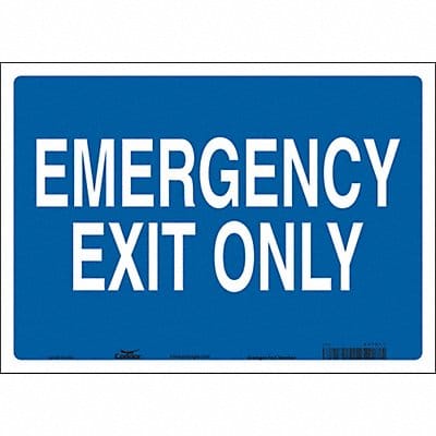 Safety Sign 10 in x 14 in Vinyl