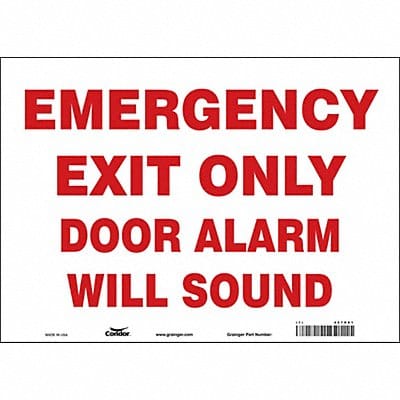 Safety Sign 10 in x 14 in Vinyl