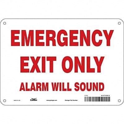 Safety Sign 7 in x 10 in Aluminum