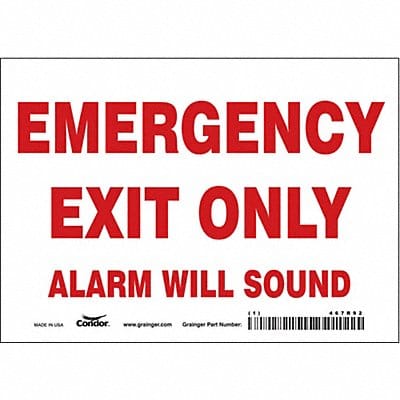 Safety Sign 5 in x 7 in Vinyl