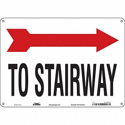 Safety Sign 10 in x 14 in Aluminum