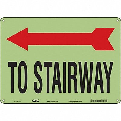 Safety Sign 10 in x 14 in Polyethylene