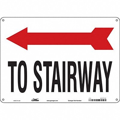 Safety Sign 10 in x 14 in Polyethylene