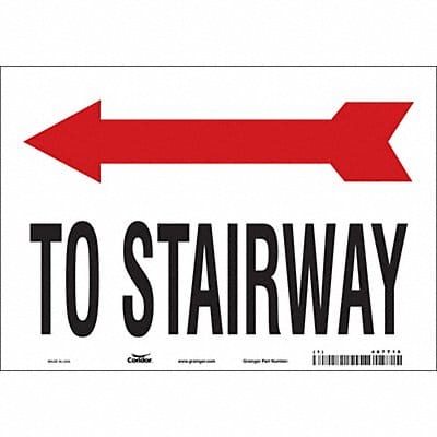 Safety Sign 7 in x 10 in Vinyl