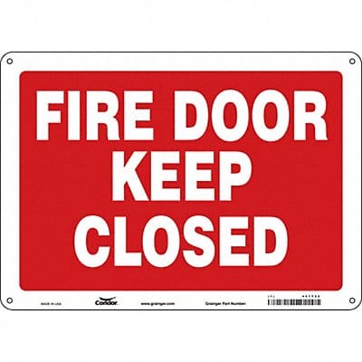 J7052 Safety Sign 10 in x 14 in Aluminum