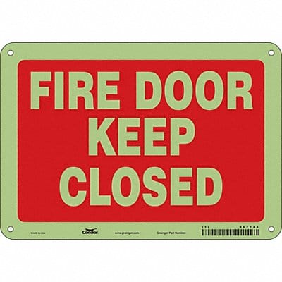 Safety Sign 7 in x 10 in Glow Vinyl