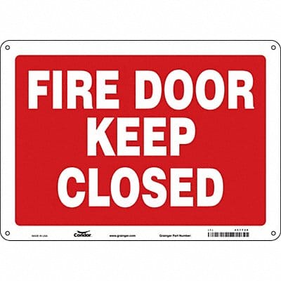 J7052 Safety Sign 10 in x 14 in Polyethylene