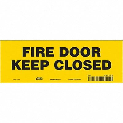 Safety Sign 3 1/2 in x 10 in Vinyl