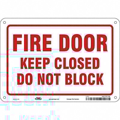 Safety Sign 7 in x 10 in Aluminum