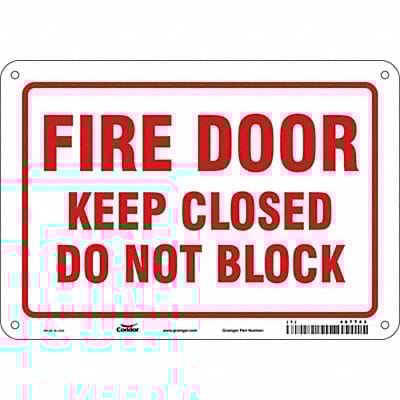 Safety Sign 7 in x 10 in Polyethylene