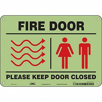 Safety Sign 7 in x 10 in Polyethylene