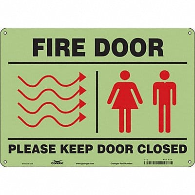 Safety Sign 10 in x 14 in Polyethylene