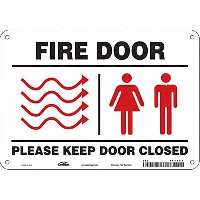Safety Sign 7 in x 10 in Polyethylene