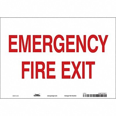 Safety Sign 7 in x 10 in Vinyl