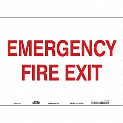 Safety Sign 10 in x 14 in Vinyl