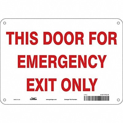 Safety Sign 7 in x 10 in Aluminum