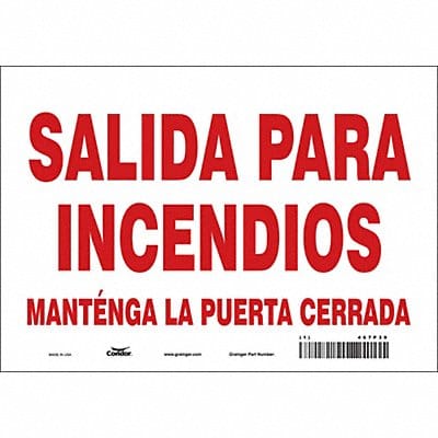 Safety Sign 7 in x 10 in Vinyl