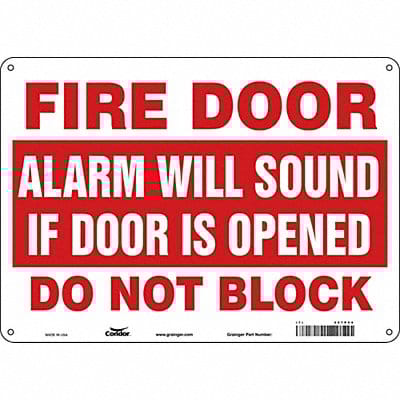 Safety Sign 10 in x 14 in Polyethylene