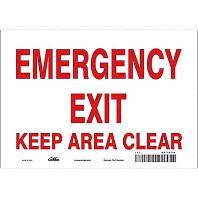 Safety Sign 7 in x 10 in Vinyl