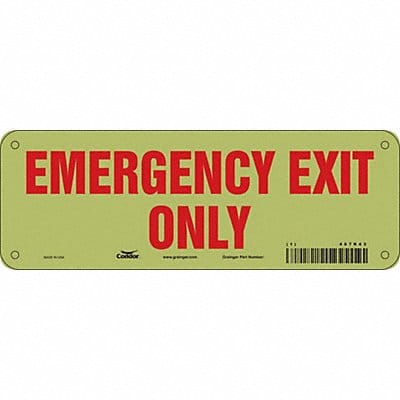 Safety Sign 3 1/2 x 10 in Polyethylene