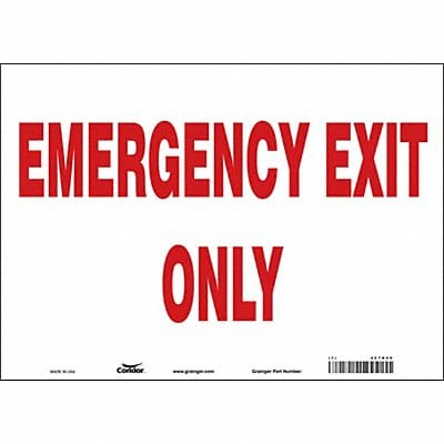 J6981 Safety Sign 10 in x 14 in Vinyl