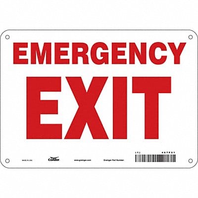Safety Sign 7 in x 10 in Aluminum